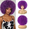 Pelucas Europeas y Americanas Transfronterizas, Postizos de Fibra de Alta Temperatura Afro, Cabello Largo Liso, Rizos Africanos Pequeños, Cabello Rizado Corto y Largo Esponjoso, Kinky