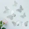 Adesivos de Parede Borboleta 3D Vazada Amazon Papel de Parede Decoração de Casa de Casamento Adesivos Criativos Sala de Estar Quarto