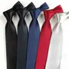 Gravata Preta Masculina 8cm Negócios Profissional Formal Equipe Lisa Amarrada à Mão Fabricante Masculino Atacado Pontual