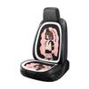 Almofada de carro de desenho animado meio pacote princesa menina bonito assento único dianteiro quatro estações universal malha respirável capa de assento fino