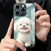 Aplicable a Funda de Vidrio Templado para Apple 18PRO 17PROMAX Perro Lindo Cubierta Protectora iPhone16 Mascota Linda 17E