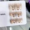 Nai Zi Puro Feito à Mão Outono Novo Estilo Fototerapia Unhas Vestíveis Meila Borboleta Atacado Adesivos de Unha Removíveis