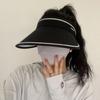 Celebridad de Internet Nuevo Sombrero de Sol Estilo Coreano para Mujer Cubre Rostro Protección UV Hueco Arriba Ciclismo Exterior Protector Solar Sombrero de Sol de Verano