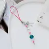 Estilo Ins original serie de colores macaron frescos colgante de corazón charm para bolso llavero colgante para mochila cordón para teléfono