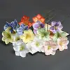 3 flores de tulipa abertas artificiais para decoração de salão de casamento, arranjos florais e decoração de casamento