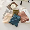 Pantaloncillos de Seda de Hielo para Mujer de Cintura Media-Alta, Algodón Puro, Refuerzo Antibacteriano Extendido en la Entrepierna, Sin Costuras, Transpirables, Shorts Triángulo para Mujer, Transpirables y Cómodos