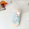 Calcetines Lindos Calcetines para Mujer Verano Delgados de Moda Algodón Estilo Japonés Estilo Lindos Antideslizantes Que No Se Caen Calcetines Invisibles Calcetines Tipo Barco