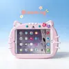 Funda Protectora para Tableta iPad10 iPadPro11 Silicona Air5 Linda 9.7 Flor Gato mini67 Antigolpes 10.2