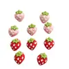 Mini Fruta Pó de Morango Morango Artesanal DIY Enfeites Presilhas de Cabelo Cola de Creme Resina Pequenos Acessórios Materiais Transfronteiriço