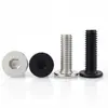Tornillos de Acero Inoxidable 304 de Cabeza Plana, con Zócalo Hexagonal Ultradelgado cm, Tornillos de Cabeza Baja M2M3-M6