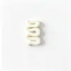 Fecho de acrílico imitando madeira com contas perfuradas, fecho de cordão ondulado, acessório de vestuário, colar DIY, pingente de bolsa, acessório