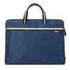 Bolsa de conferência com logo impresso, material espesso, grande capacidade, com alças, para organizar e categorizar documentos, adequada para uso no escritório