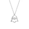 Beixi Joyería de Plata Collar de Árbol de Navidad S925 Plata de Ley para Mujer, Colgante Dinámico de Nicho de Lujo Ligero, Joyería de Cuello Simple