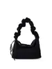 Bolso Tote Estilo Coreano con Cordón y Pliegues para Estudiantes, Bolso de Hombro Ligero, Versátil, Artístico, Moda de Gama Alta para Viajes Diarios