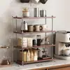 Estante de almacenamiento multifuncional estilo retro para sala de estar, portavasos, especiero de cocina, organizador de cosméticos, alto valor estético