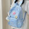 Mochilas Escolares Atractivas para Estudiantes de Secundaria, Mochilas de Gran Capacidad Estilo Bosque Estilo Coreano, Mochilas Lindas y Ligeras para Estudiantes de Preparatoria y Primaria