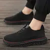 Sapatos masculinos sapatos com painel de malha primavera e verão slip-on sapatos esportivos casuais masculinos sapatos de pano da Velha Pequim sapatos masculinos de tamanho grande