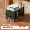 Estante de almacenamiento de mochila debajo del escritorio caja de libros móvil canasta de almacenamiento de libros para aula de estudiantes debajo del escritorio con ruedas carrito pequeño