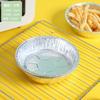 Air Fryer Papel Papel Papel Descartável Almofada Placa Forno Assar Folha de Alumínio Tigela Pizza Holding Doméstico Placa Redonda de Folha de Estanho