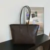 Bolso Tote de Gran Capacidad de Moda Estilo Coreano 2026 Nuevo Bolso de Hombro Color Sólido Retro para el Trabajo y los Viajes Bolso Minimalista para Mujer