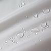 Cortina de ducha de tela fina de PU impermeable, transparente, con diafragma, para cabello, de poliéster