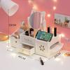 Cosméticos Joyería Caja de Almacenamiento Tipo Cajón Sentido Avanzado Estante de Almacenamiento de Escritorio Tocador Hogar Dormitorio de Estudiantes Espejo