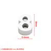 Acero Inoxidable Pulido Espejo Digital Cuentas Agujero 0-9 Accesorios de Joyería DIY Dígitos Árabes Abalorio Colgante de Trébol de Cuatro Hojas