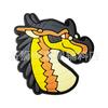 Dragón de ala de fuego pajita PETG pajita en espiral pajita de dibujos animados parche de pegatina de pajita accesorios decorativos de codo de grado alimenticio