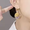 Pendientes de Amatista Rosa de Diseño de Nicho 2025 Nuevo Estilo Caliente Cadena de Clavícula de Gama Alta Collar Elegante para Mujer