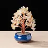 Adornos de Árbol de Cristal Natural Amatista Citrino Árbol de la Fortuna Cristal del Mar de China Oriental Árbol de la Fortuna Decoración del Hogar Regalo de Inauguración