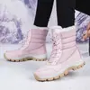 Botas de senderismo calientes de comercio exterior para mujer, botas de nieve, zapatos de exterior de caña alta, zapatos de senderismo