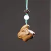 Chaveiro de Carro Folha de Bordo Pintada de Sândalo Pingente Feminino Pingente de Bolsa de Madeira Anel de Chaveiro Presente Lembrança