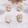 Accesorios de Resina DIY de Dibujos Animados Vestimenta Cruzada Gato Kt Pasador Hecho a Mano Funda de Teléfono Móvil Hebilla de Zapato Adornos Colgante Imán para Refrigerador