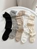 Nuevos Calcetines de Estilo Coreano 2023 de Tul con Encaje de Burbujas para Niña de Ballet Estilo Perezoso Calcetines de Apilamiento para Pantorrilla ins Calcetines de Largo hasta la Rodilla para Mujer