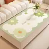 Alfombrilla protectora minimalista para mesa de té con un toque de lujo ligero y alta gama, aislante del calor, lavable, impermeable, a prueba de aceite y anti-quemaduras, mantel para mesa de té