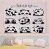 Animación Dibujos Animados Lindo Panda Gigante Tela Colgante Tela de Fondo Renovación de Dormitorio Habitación Pared Junto a la Cama Decoración de Dormitorio Tapices