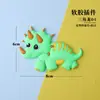 Decoração de bolo de dinossauro Tiranossauro Jurássico dinossauro pequeno decoração de bolo dragão de um homem plug-in