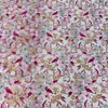 Tela de Malla Bordada Floral con Lentejuelas y Bordado de Tubo de Cuentas Encaje Tela de Lentejuelas Vestido de Boda Vestido de Banquete