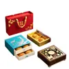 Festival de Medio Otoño Regalo Empaque de Pasteles de Luna Caja de Regalo de Alta Gama Impresión de Logo de Empresa Personalizado Caja de Papel Creativa de Cajón de Doble Capa Portátil