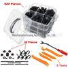 620PCS fivela de carro caixa universal 16 tamanhos de decoração do corpo do carro clip suporte para-choques Rivet