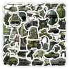 54 nuevas pegatinas de equipo militar mochila táctica máscara de gas decoración de graffiti de tanque pegatinas impermeables para teléfono móvil