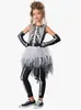 2026 Nuevo Vestido de Fantasma Esqueleto para Niña de Halloween Fiesta de Disfraces Cosplay Disfraz para Actuación en Escenario