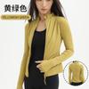 Roupas de Yoga Lulu Jaqueta Outono e Inverno ao Ar Livre Justa Respirável Esportes Corrida Fitness Jaqueta Gola Alta Top de Yoga para Mulheres