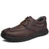 Zapatos de Talla Grande para Hombre 38-48, Zapatos Casuales de Cuero para Hombre, Antideslizantes, Resistentes al Desgaste, Zapatos de Papá, Transpirables, Amortiguadores, Zapatos de Trabajo de Talla Extra Grande