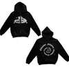 2026 Novo Cardigan Jaqueta Moletom com Capuz Branco Tendência Coreana Ins Outono e Inverno com Caimento Solto e Relaxado