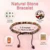 Amazon Transfronterizo Nuevo Picasso Hoja Pino Rojo Cuentas Planas Cuentas con Esquina Cortada Pulsera Tejida Pulsera Ajustable para Mujer