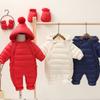 Ropa de una pieza tipo Harem para bebé de importación, Ropa para recién nacido, Ropa de algodón para salir en Otoño e Invierno, Traje de una pieza cálido para bebé de un mes