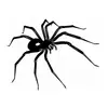 Adesivo de Tatuagem Borboleta Aranha Escuro Preto e Branco Esboço Flor Rosa À Prova D'água Halloween Personalizado Adesivo de Tatuagem para Braço