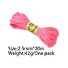 20m Colorido No. 5 Nudos Chinos Cordón Trenzado DIY Accesorios para Joyería Cuerda Trenzada Hecha a Mano Pulsera Collar Cordón