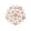 Broche grande de pérola alfinete de diamante feminino corsage anti-luz alto senso casaco sobretudo terno acessórios atacado transfronteiriço